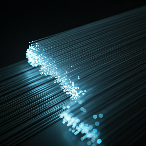 Fiber-optic data streams — every approval flows as a sealed, signed record